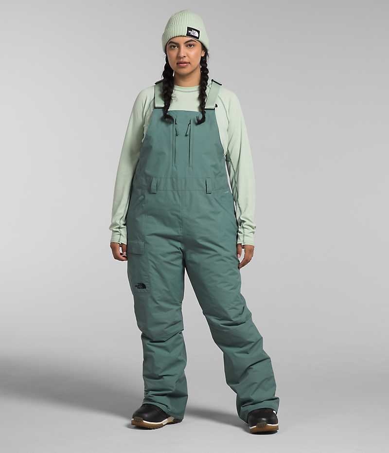 Pantalon Bib The North Face Plus Freedom Insulated Femme Vert | PARIS EFCKN