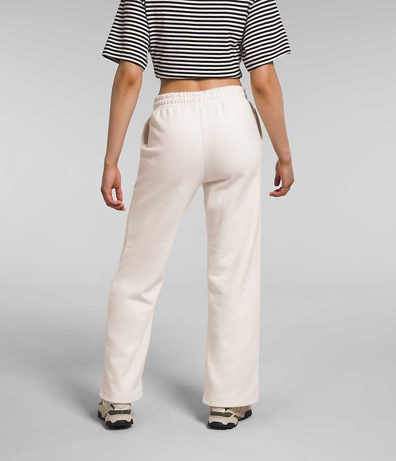 Pantalon En Molleton The North Face Felted Larges Leg Femme Blanche | PARIS MZTNW