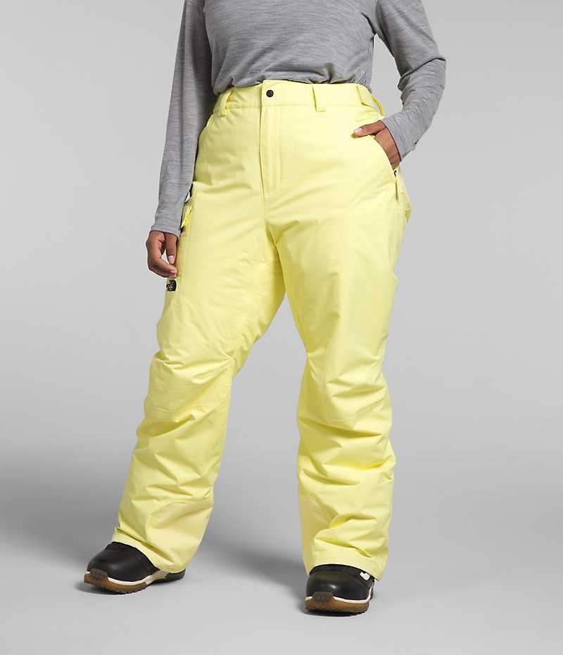 Pantalon Isolé The North Face Plus Freedom Femme Jaune | PARIS GHPZK