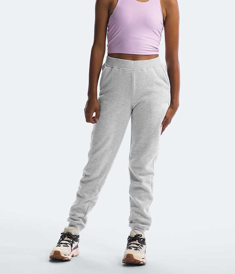 Pantalon Jogging The North Face Camp Fleece Fille Grise Clair | PARIS DSNIJ