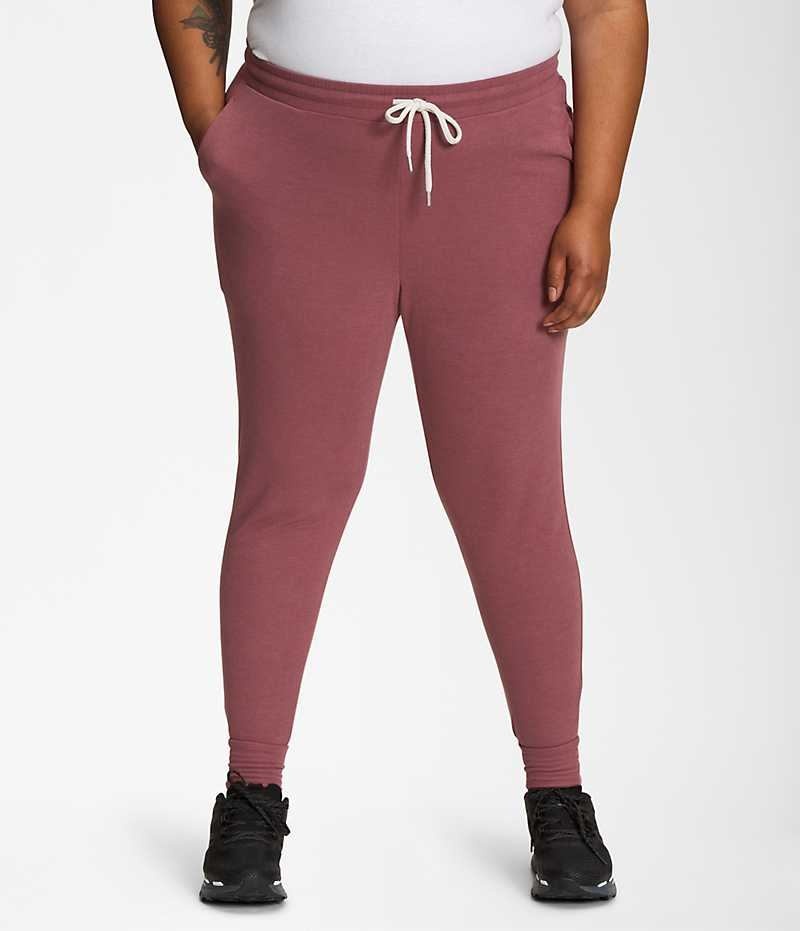 Pantalon Jogging The North Face Plus Westbrae Knit Femme Rouge | PARIS HGTUI