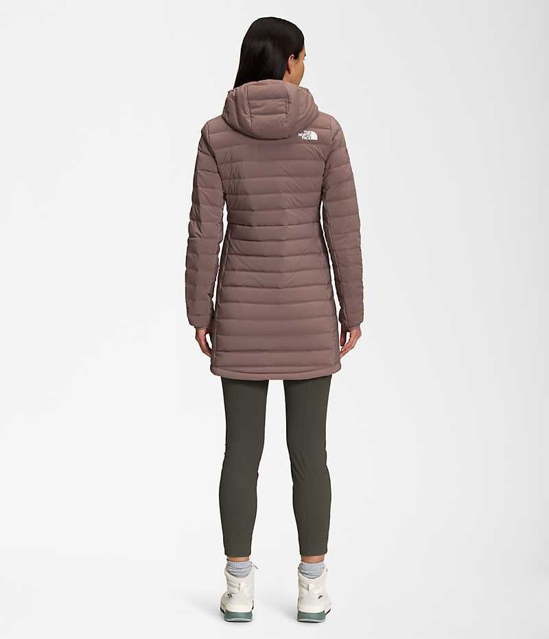 Parka The North Face Belleview Stretch Down Femme Marron | PARIS ZAKUI