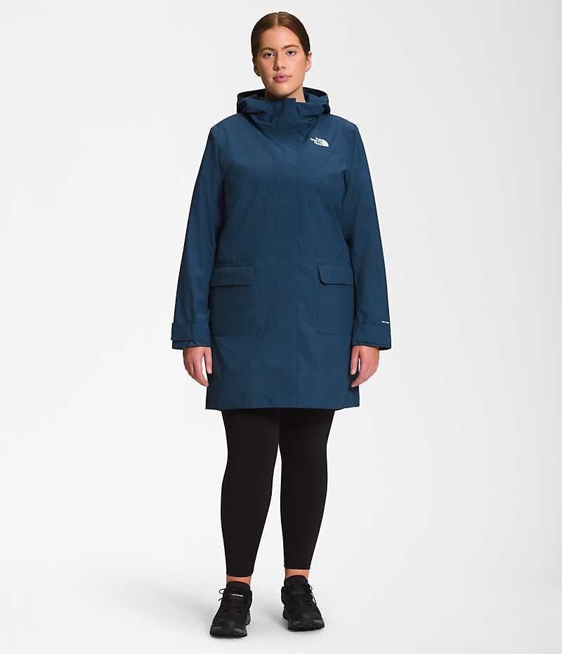 Parka The North Face Plus City Breeze Rain II Femme Bleu | PARIS LXIGE