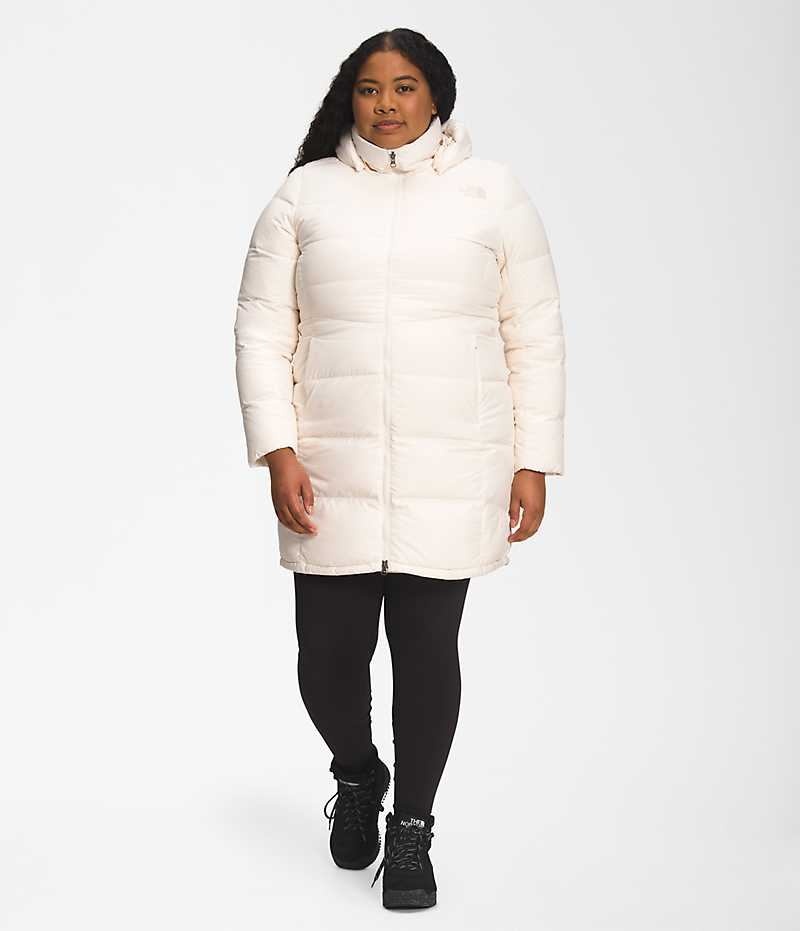 Parka The North Face Plus Metropolis Femme Blanche | FR NELZY