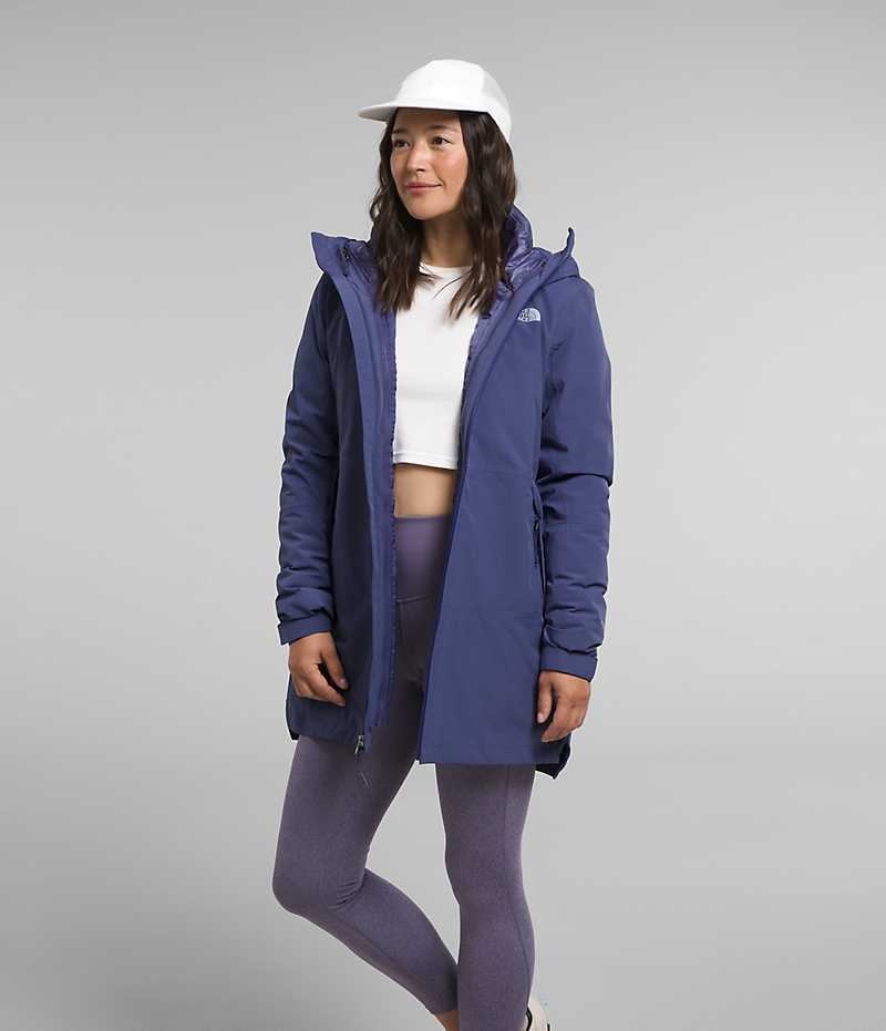 Parka The North Face ThermoBall™ Eco Triclimate® Femme Bleu | FR PRSXQ