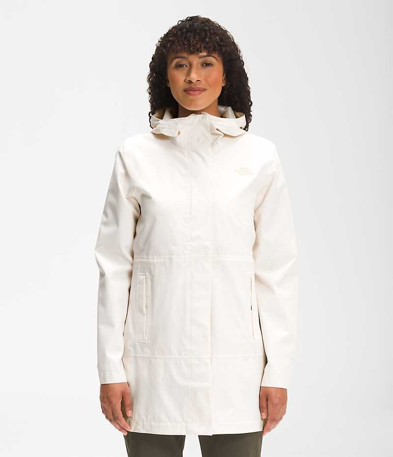 Parka The North Face Woodmont Femme Blanche | FR YJTOP