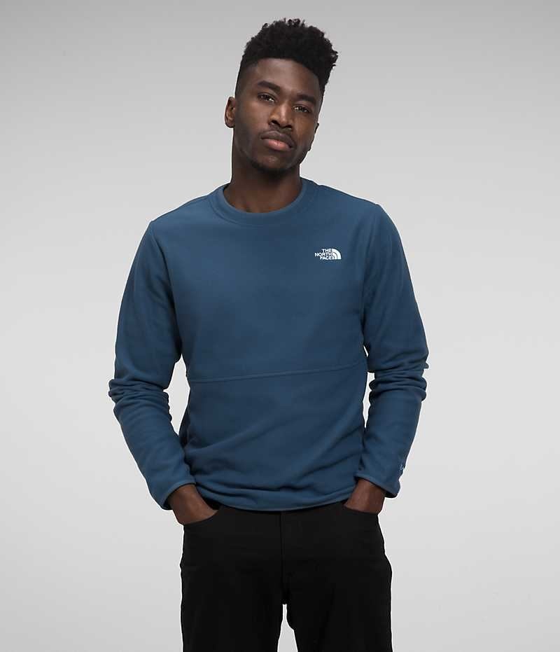 Pulls De Golf The North Face Alpine Polartec® 100 Crew Homme Bleu | FR VZGTR