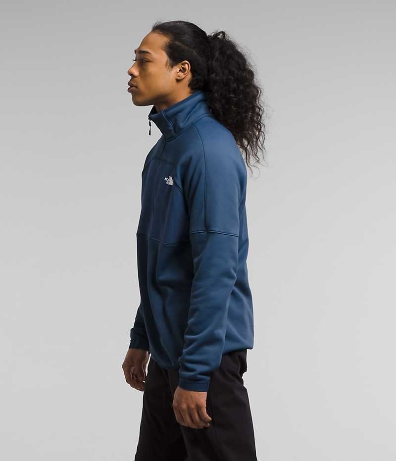 Pulls De Golf The North Face Canyonlands High Altitude ½-Zip Homme Bleu | FRANCE QSEVG