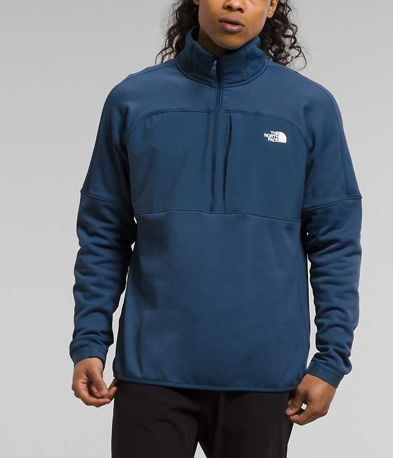 Pulls De Golf The North Face Canyonlands High Altitude ½-Zip Homme Bleu | FRANCE QSEVG