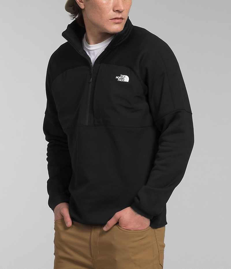 Pulls De Golf The North Face Canyonlands High Altitude ½-Zip Homme Noir | PARIS OGSHR