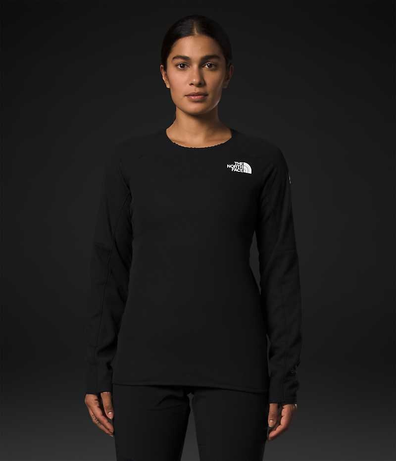 Pulls De Golf The North Face Summit Series FUTUREFLEECE™ Crew Femme Noir | FRANCE JLGVF