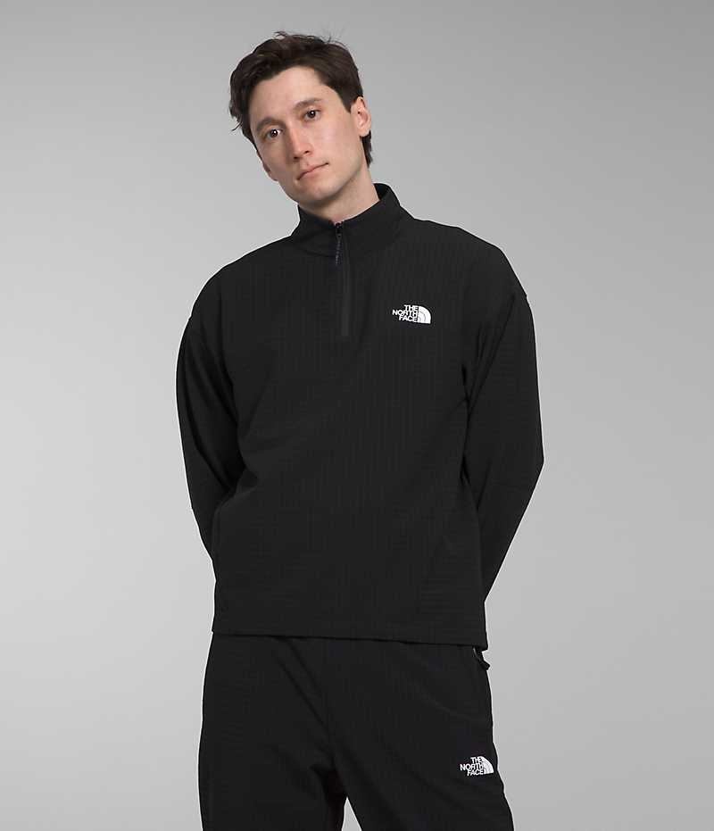 Pulls De Golf The North Face Tekware™ Grid ¼-Zip Homme Noir | PARIS TKHSC