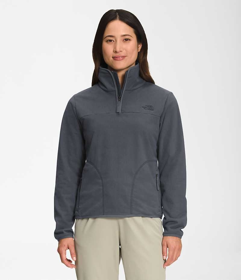 Sweatshirt The North Face Polar Osito ¼-Zip Femme Grise | FRANCE OTBMZ