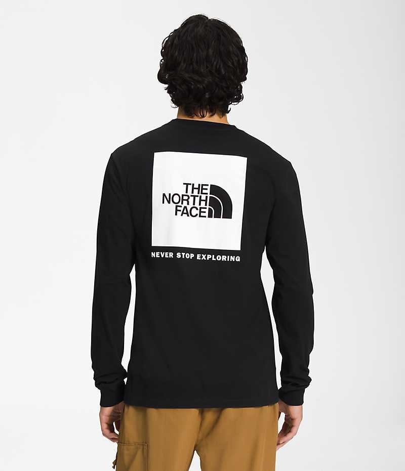 T-Shirt The North Face Long Sleeve Box NSE Homme Noir | FRANCE VRENQ