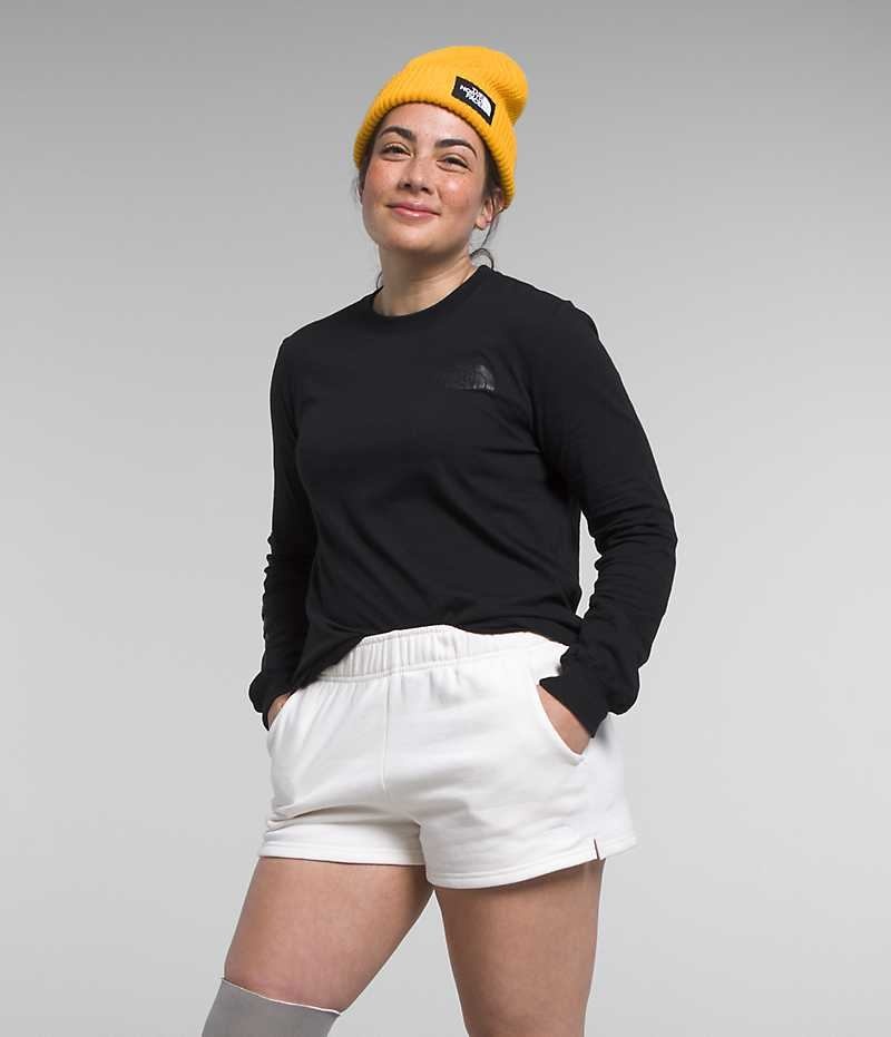 T-Shirt The North Face Long Sleeve Sleeve Hit Graphique Femme Noir | PARIS UIKFQ