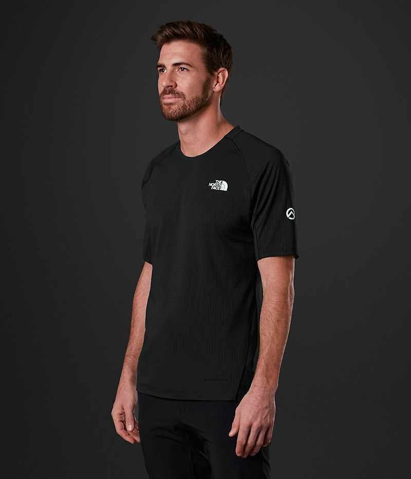 T-Shirt The North Face Summit Series Crevasse Corta Sleeve Homme Noir | FRANCE YKLWZ