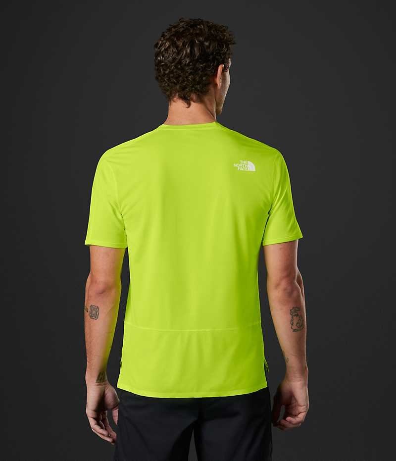 T-Shirt The North Face Summit Series High Trail Run Corta Sleeve Homme Vert | FR PANDF