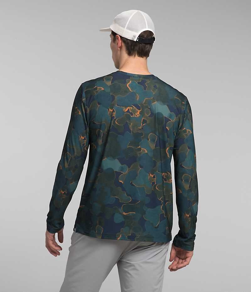 T-Shirt The North Face Wander Long Sleeve Homme Multicolore | FRANCE JWSQY