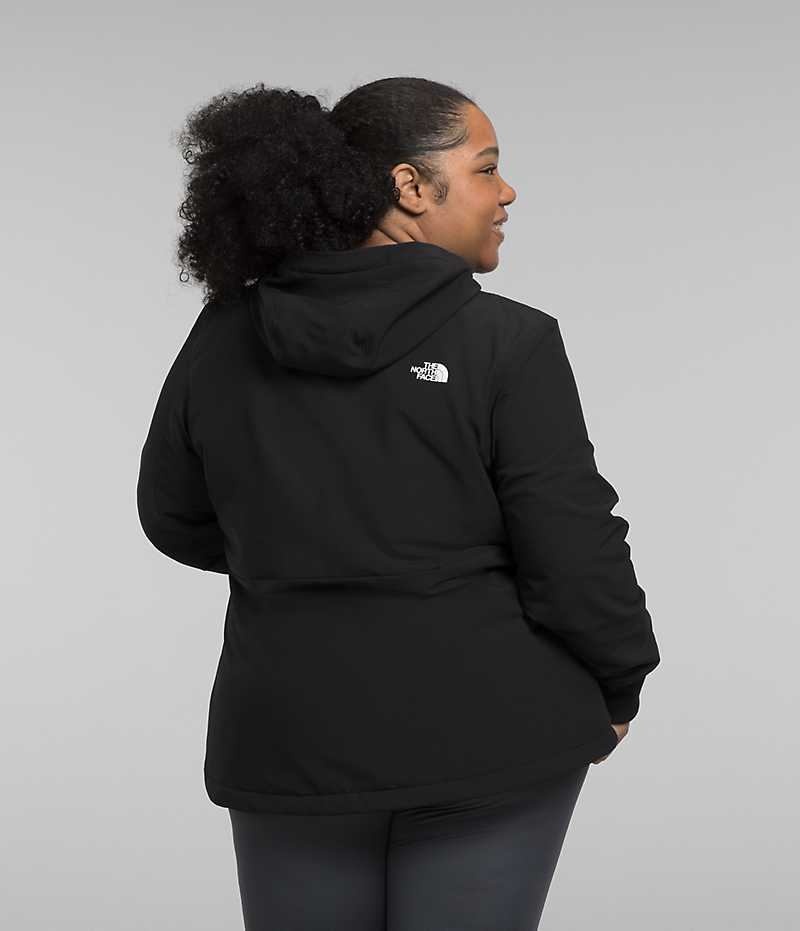 Veste Softshell The North Face Plus Shelbe Raschel Hoodie Femme Noir | FRANCE LOTCF