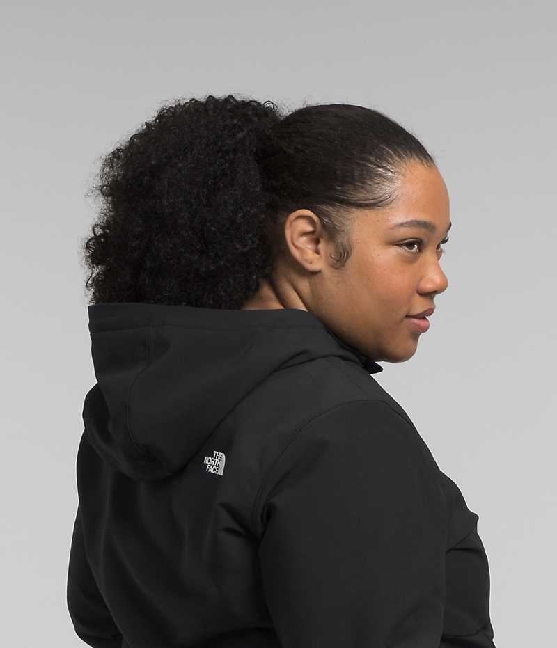 Veste Softshell The North Face Plus Shelbe Raschel Hoodie Femme Noir | FRANCE LOTCF