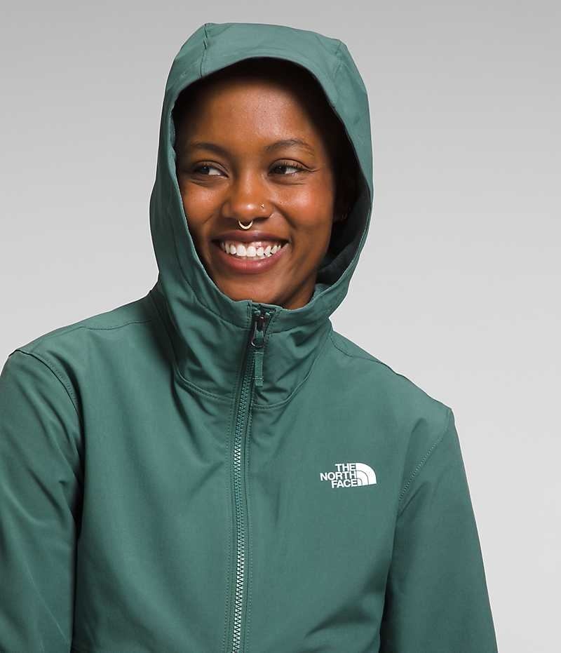 Veste Softshell The North Face Shelbe Raschel Hoodie Femme Vert | FR REUWJ