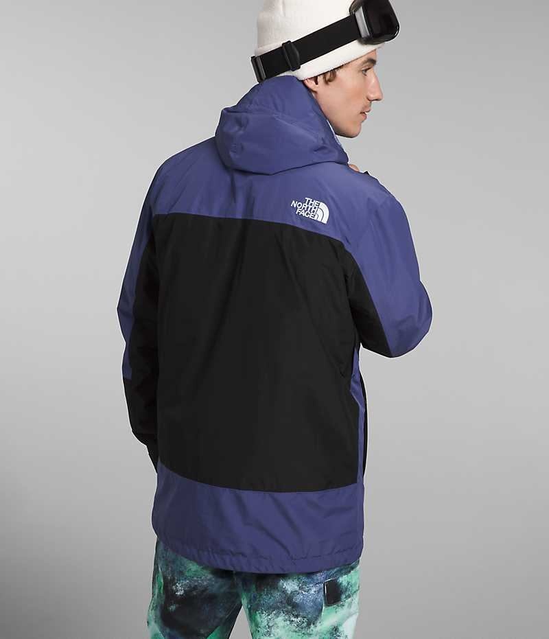 Veste À Capuche The North Face ThermoBall™ Eco Snow Triclimate® Homme Bleu Noir | PARIS SXJMR