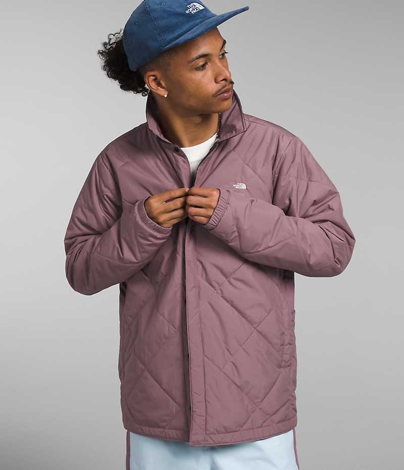 Vestes Isolées The North Face Afterburner Flannel Homme Fushia | FRANCE PSULK