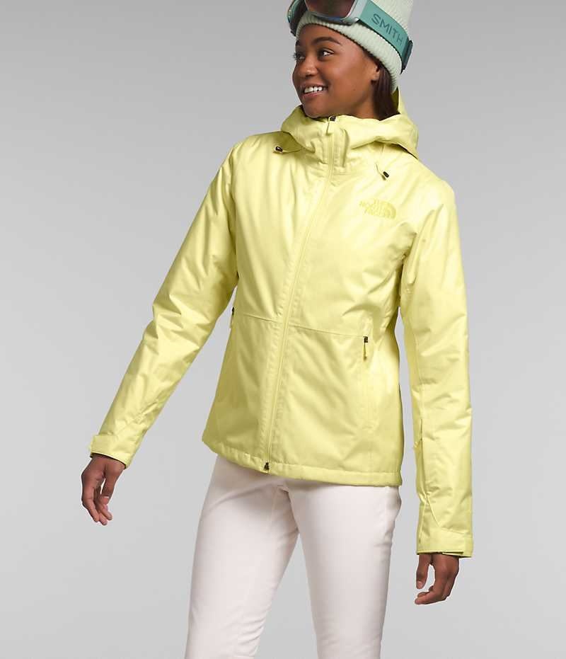 Vestes Isolées The North Face Clementine Triclimate® Femme Jaune | PARIS WKDCB