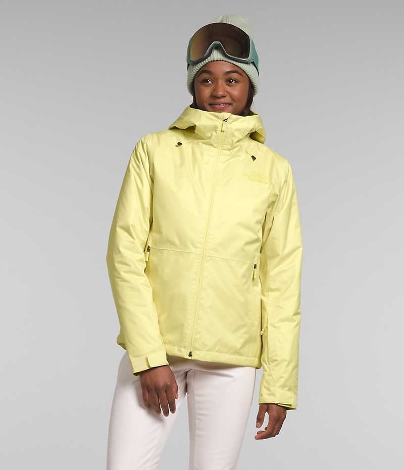 Vestes Isolées The North Face Clementine Triclimate® Femme Jaune | PARIS WKDCB