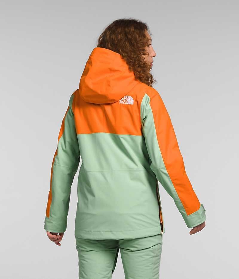 Vestes Isolées The North Face Driftview Anorak Femme Menthe Orange | FR RMVFE