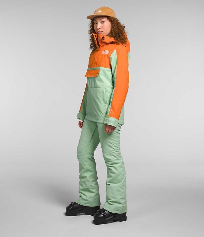 Vestes Isolées The North Face Driftview Anorak Femme Menthe Orange | FR RMVFE