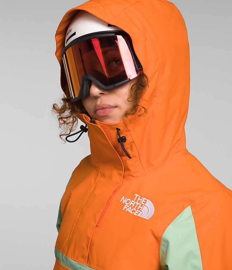 Vestes Isolées The North Face Driftview Anorak Femme Menthe Orange | FR RMVFE