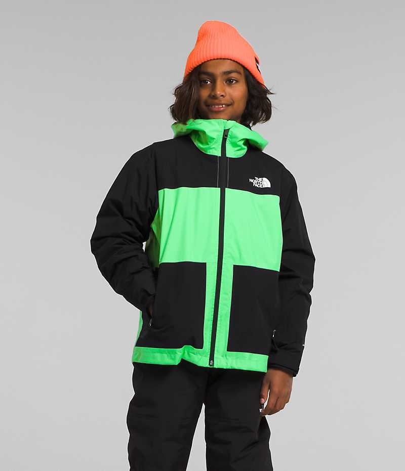 Vestes Isolées The North Face Freedom Triclimate® Garcon Vert Noir | PARIS RJUZQ