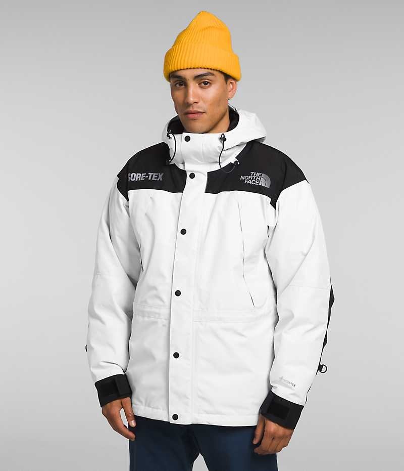 Vestes Isolées The North Face GTX Mountain Guide Homme Blanche Noir | PARIS KCNLS