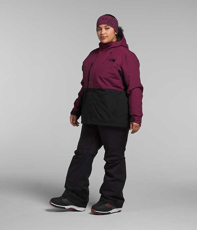 Vestes Isolées The North Face Plus Freedom Femme Fushia Noir | FR JSHMU