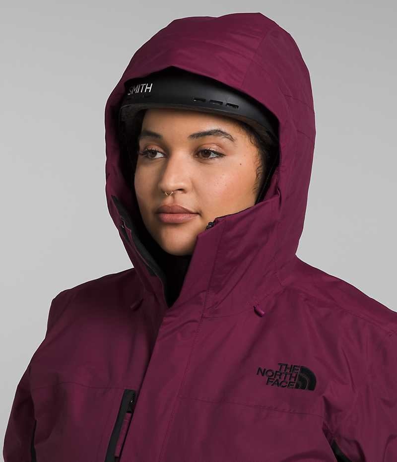 Vestes Isolées The North Face Plus Freedom Femme Fushia Noir | FR JSHMU