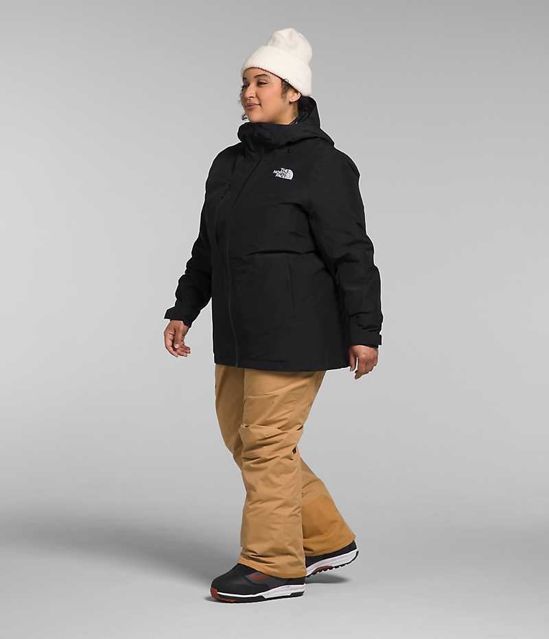 Vestes Isolées The North Face Plus ThermoBall™ Eco Snow Triclimate® Femme Noir | FR PFEUH