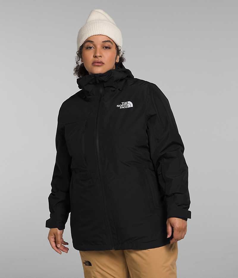 Vestes Isolées The North Face Plus ThermoBall™ Eco Snow Triclimate® Femme Noir | FR PFEUH