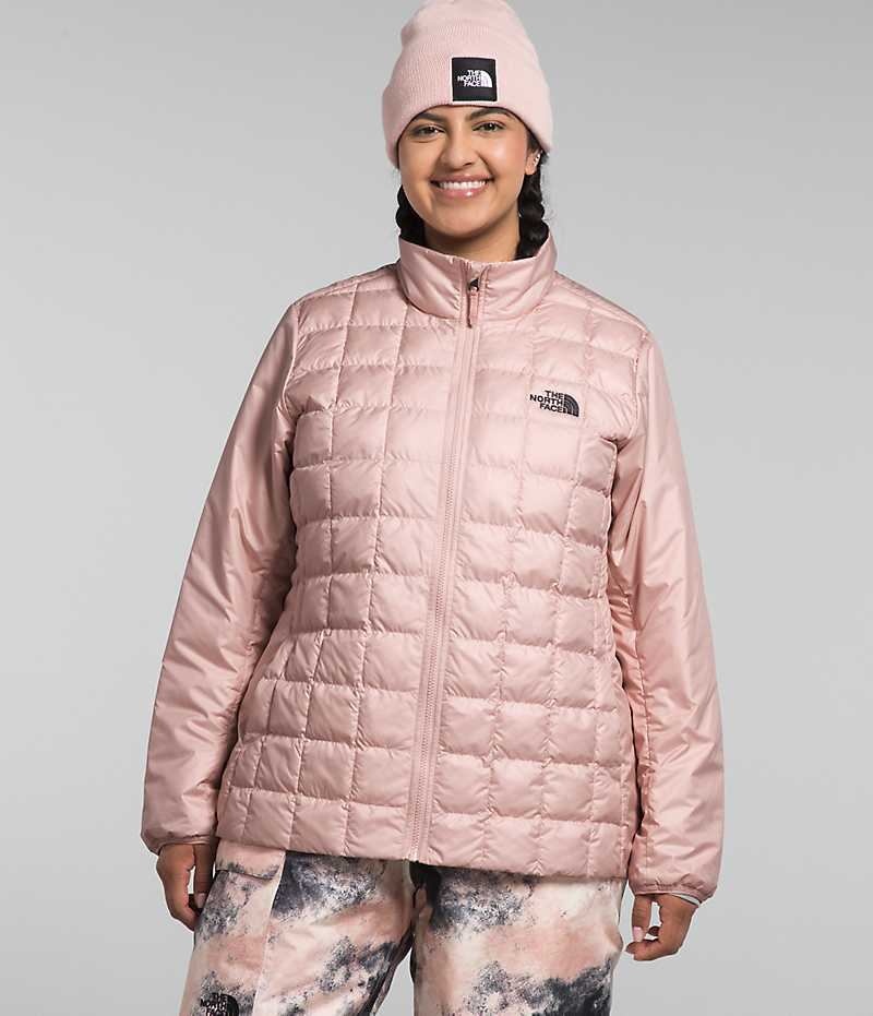 Vestes Isolées The North Face Plus ThermoBall™ Eco Snow Triclimate® Femme Rose | FRANCE XYMKO