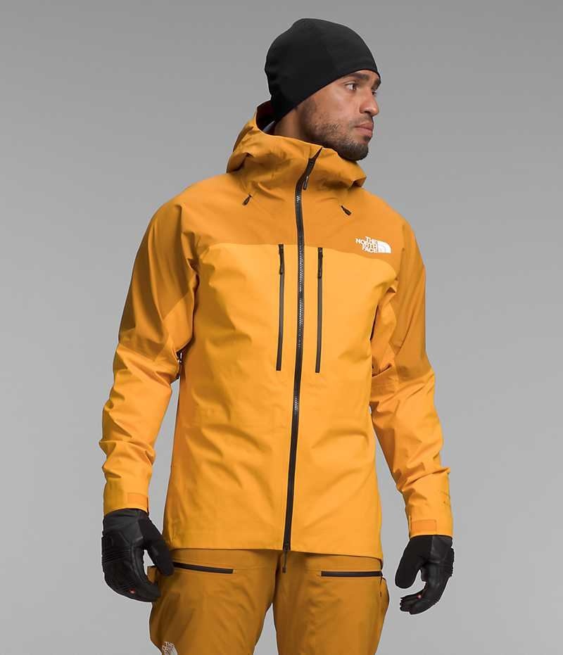 Vestes Isolées The North Face Summit Series Pumori GTX Pro Homme Doré Jaune | FRANCE JPSCY