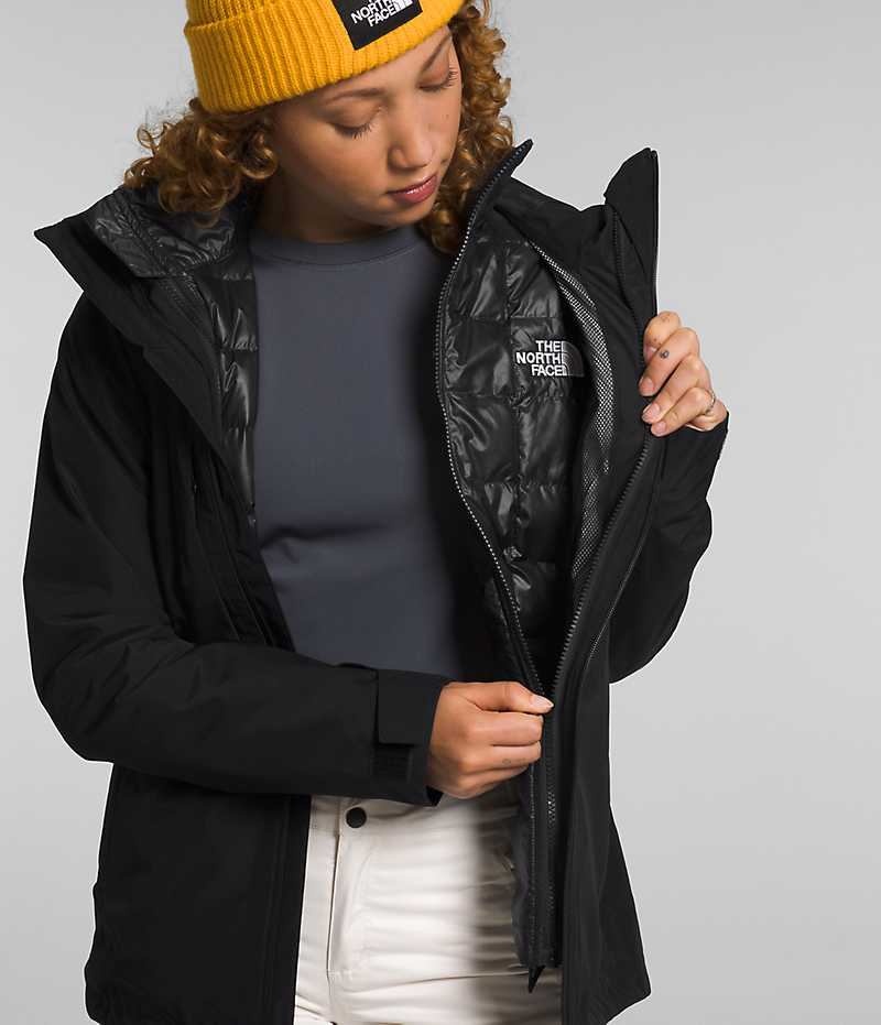 Vestes Isolées The North Face ThermoBall™ Eco Snow Triclimate® Femme Noir | PARIS FNGIQ