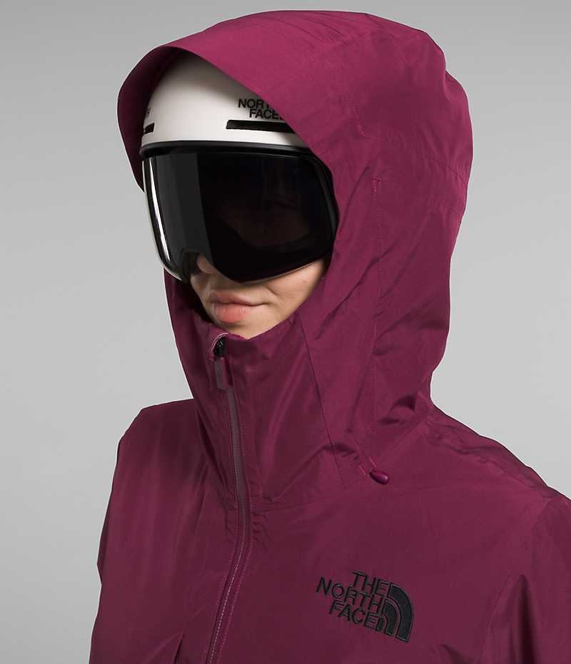 Vestes Isolées The North Face ThermoBall™ Eco Snow Triclimate® Femme Fushia | FR DYTUC