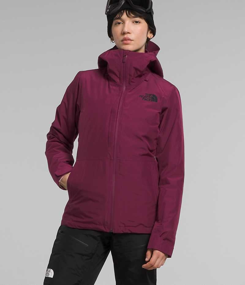 Vestes Isolées The North Face ThermoBall™ Eco Snow Triclimate® Femme Fushia | FR DYTUC