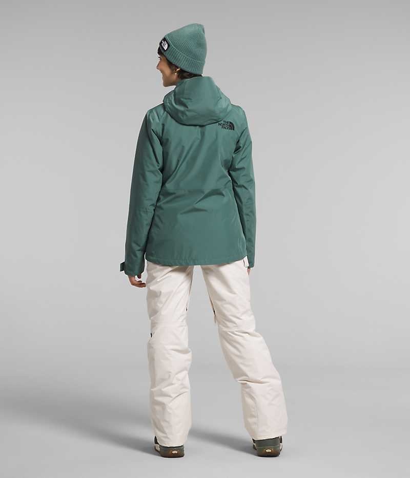 Vestes Isolées The North Face ThermoBall™ Eco Snow Triclimate® Femme Vert | PARIS QIPOA