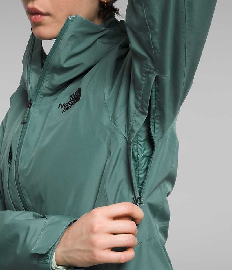 Vestes Isolées The North Face ThermoBall™ Eco Snow Triclimate® Femme Vert | PARIS QIPOA