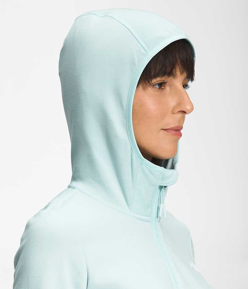 Vestes Polaires The North Face Canyonlands Hoodie Femme Bleu Clair | FR ZOTNS