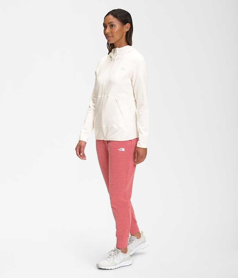 Vestes Polaires The North Face Canyonlands Hoodie Femme Blanche | FRANCE LKMQF