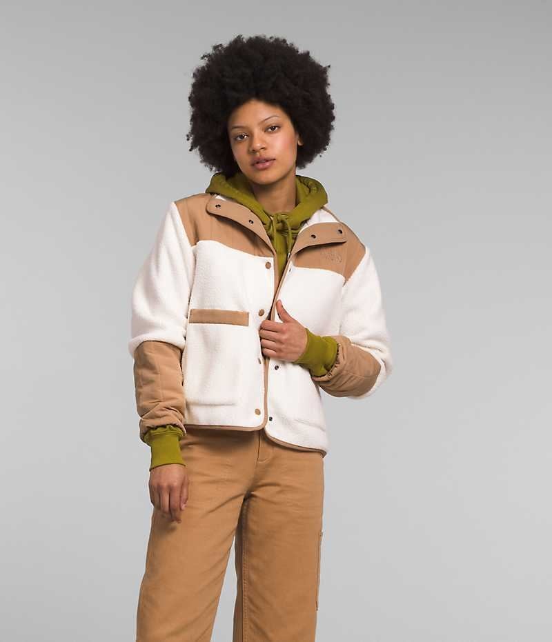 Vestes Polaires The North Face Cragmont Femme Blanche | FR NZUYH