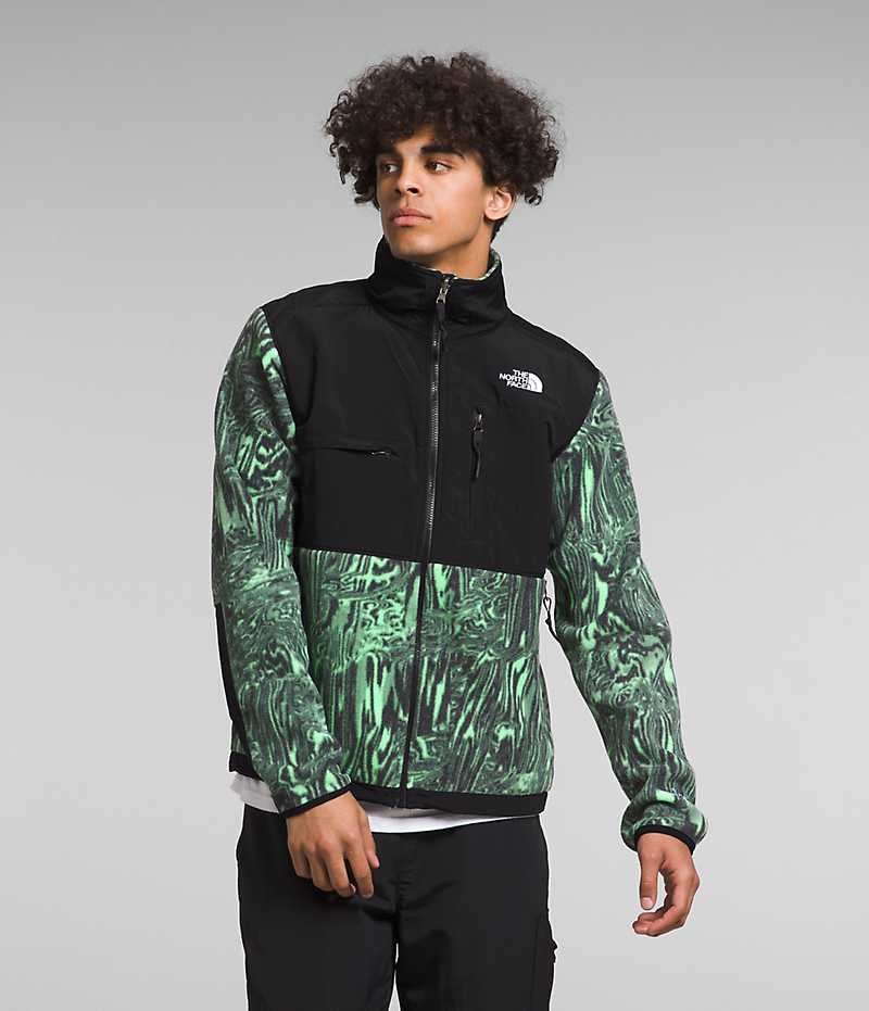 Vestes Polaires The North Face Denali Homme Vert Noir | FR OTVCB