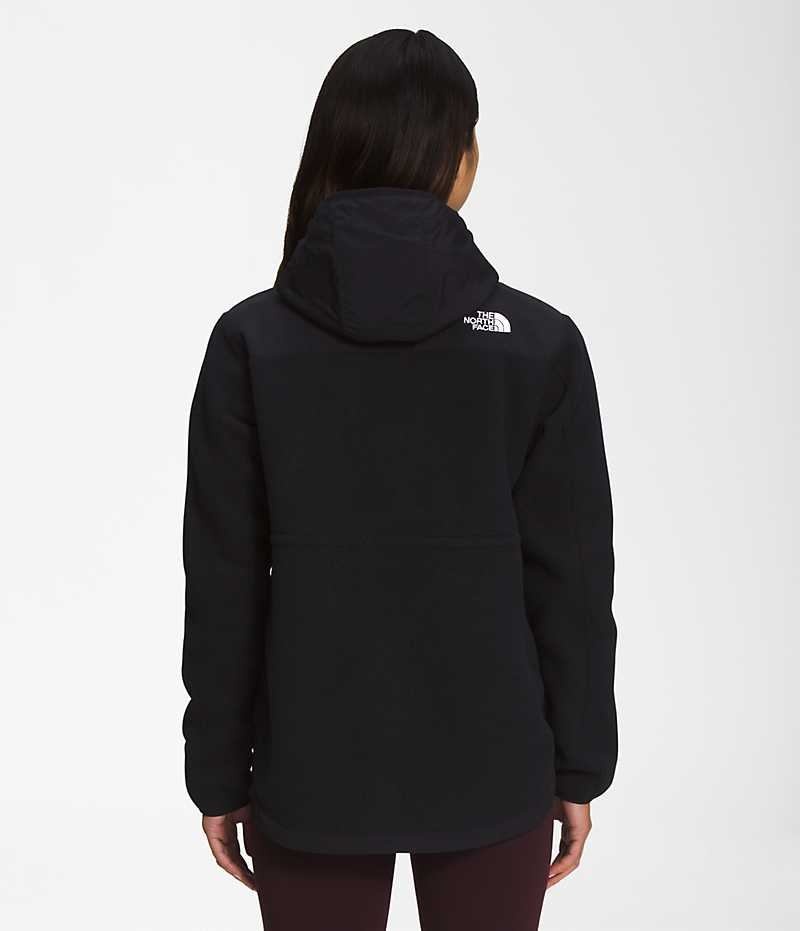 Vestes Polaires The North Face Denali Hoodie Femme Noir | PARIS RWCHI